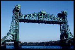 Newport Bridge Lifted 1990